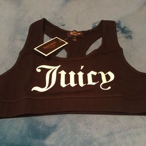 NWT Juicy Couture black label sports bra size large
